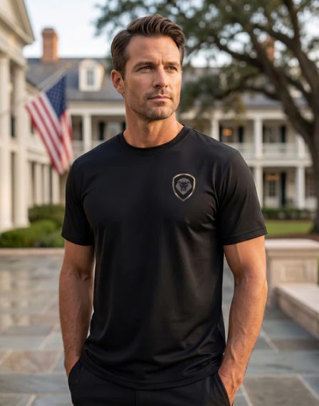 FLB Americana Black Short Sleeve T-Shirt